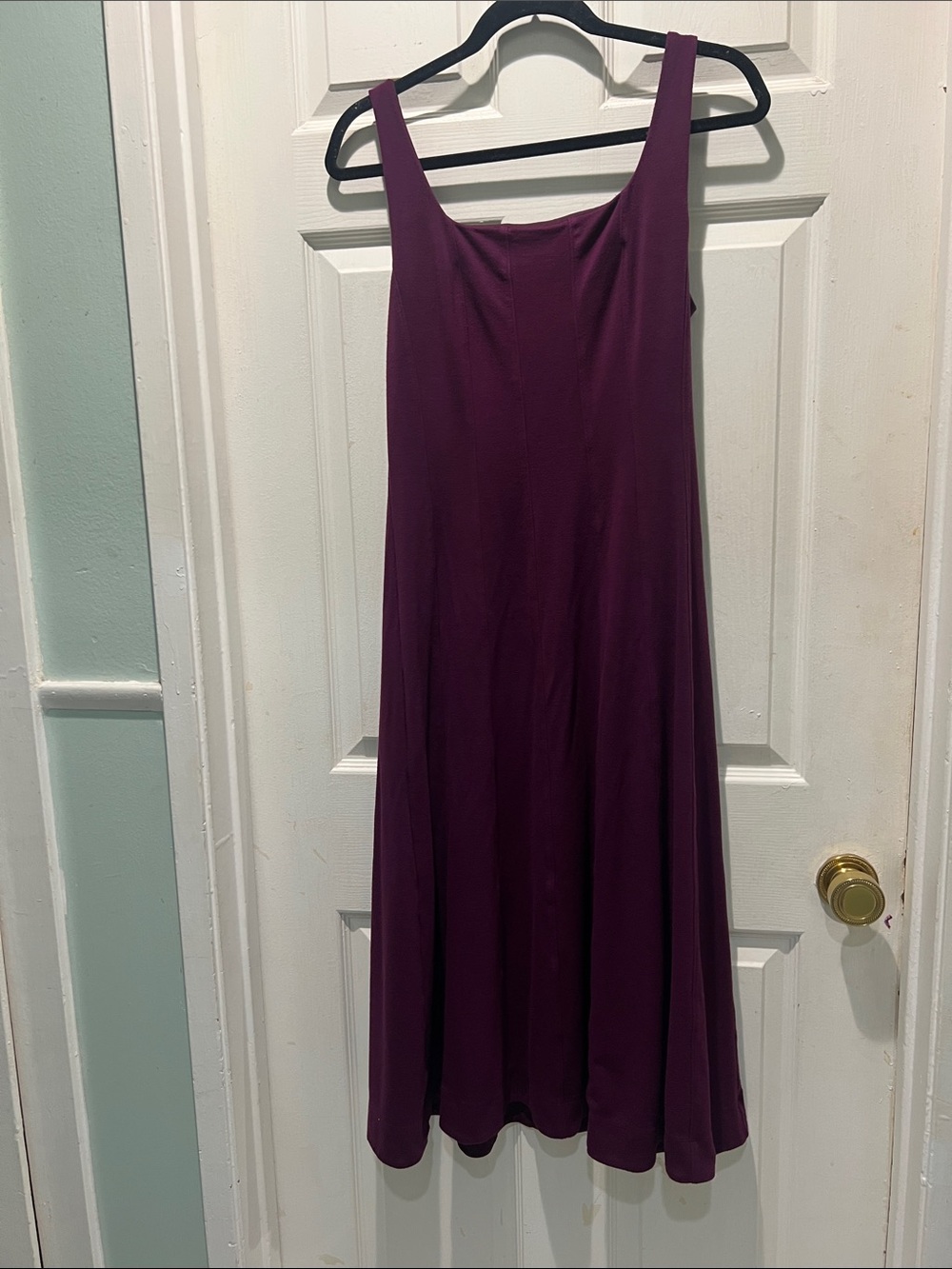 LOFT Sleeveless Maxi Dress in Plum